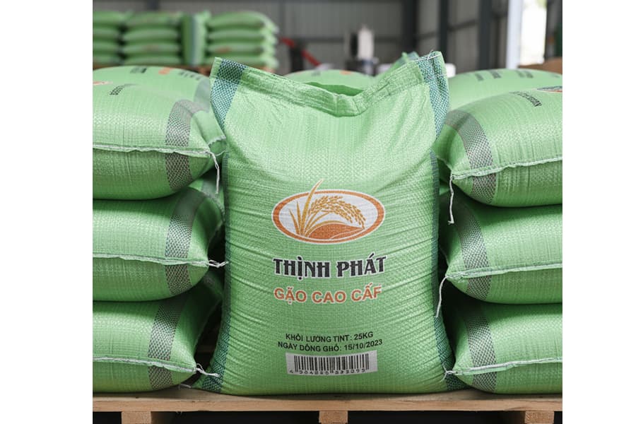 Ảnh: bao tải dứa in logo